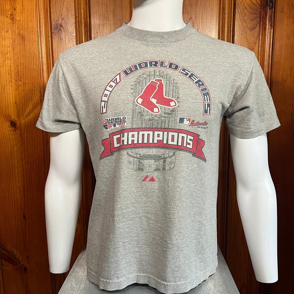 American Vintage M 2007 Red Sox T-Shirt Gray Graphic